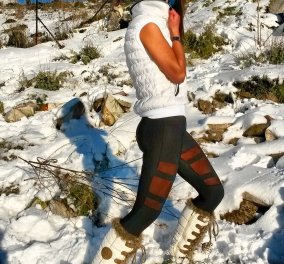 Γνωστή Ελληνίδα αψήφησε το κρύο και φωτογραφήθηκε γυμνή στο χιόνι!