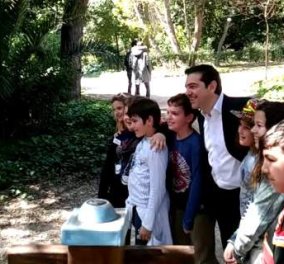 Τι είπε ο Αλέξης Τσίπρας με τους μαθητές στον Εθνικό Κήπο; 