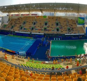 Ρίο 2016: Και ξαφνικά το νερό της πισίνας καταδύσεων έγινε... πράσινο - Τι λένε οι ειδικοί