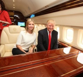 Δείτε το χλιδάτο αεροπλάνο του Ντόναλντ Τραμπ - Με χρυσό.. νιπτήρα & κρεβάτι