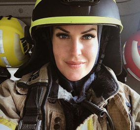 Τop Woman: η Νορβηγίδα πυροσβέστης με υπέροχα πράσινα μάτια, σέξι σώμα  - χιλιάδες followers  των συμβουλών της