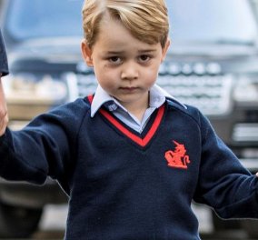 Βίντεο: αγχωμένος ο πριγκιπάκος Τζορτζ πηγαίνοντας πρώτη μέρα στο σχολείο με τον μπαμπά του