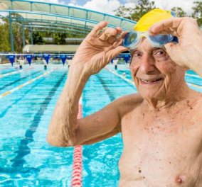 Ο άνδρας της ημέρας! 99 χρονών κολυμβητής κατέρριψε Παγκόσμιο ρεκόρ στα 50μ. ελεύθερο! 