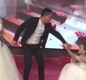 Κίνα: Ντύθηκε νύφη και πήγε στον... γάμο του πρώην αρραβωνιαστικού της – Πώς αντέδρασε η μέλλουσα γυναίκα του; (βίντεο)
