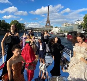 Παρίσι - Εβδομάδα Μόδας: Ο Balmain παρουσιάζει την κολεξιόν του στον Σηκουάνα πάνω σε σκάφος - Απίθανες εικόνες