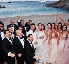 Το διάσημο μανεκέν Ana Beatriz Barros στη Μύκονο  γιορτάζει 5 χρόνια γάμου με τον καλλονό άντρα της Κarim - Εδώ έγινε ο χλιδάτος γάμος τους (φώτο)