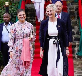 Πριγκίπισσα Βικτώρια της Σουηδίας: Ταξίδι στην Κένυα με λουλουδάτα σύνολα - Πήρε ότι floral είχε στην ντουλάπα της (φωτό & βίντεο)