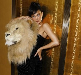 Kylie Jenner: Μαύρη τουαλέτα με ένα τεράστιο κεφάλι λιονταριού - Η εμφάνισή της στην επίδειξη του Schiaparelli (φωτό & βίντεο)