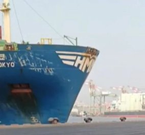 Ταϊβάν: Το ... έτσουξε λίγο παραπάνω - Μεθυσμένος πλοηγός έριξε φορτηγό πλοίο σε προβλήτα (βίντεο)