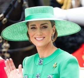 Εμφάνιση πριγκίπισσας Κέιτ στα γενέθλια του πεθερού της: Με σμαραγδί πράσινο coat dress του Andrew Gn (φωτό)