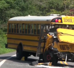 Σοκαριστικό τροχαίο δυστύχημα στις ΗΠΑ: Σχολικό λεωφορείο τράκαρε με φορτηγό - 49 παιδιά στο νοσοκομείο