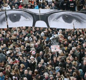  Live από το Παρίσι: 1 εκ. διαδηλωτές και 50 ηγέτες απ' όλο τον πλανήτη πήραν μέρος στην μεγαλειώδη πορεία "Είμαστε όλοι Charlie"