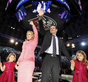 Δείτε φωτό & πείτε πόσο έτοιμος φαίνεται ο Ted Cruz για την προεδρία των ΗΠΑ το 2016; Η κυρία του με τις κορούλες στα ροζ;