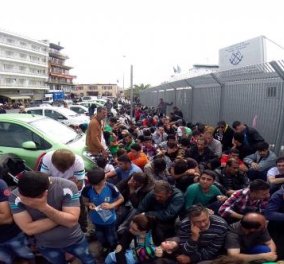 Βίντεο: Άγριες συμπλοκές μεταναστών μπροστά από το γραφείο του Λιμενικού Σώματος της Μυτιλήνης  