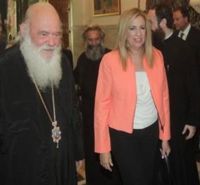Με τον αρχιεπίσκοπο συναντήθηκε η Φ. Γεννηματά - Επεσήμαναν την ανάγκη για σταθερότητα  