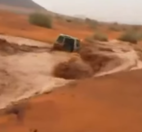 Βίντεο: Πως η τζιπάρα του κυρίου έγινε βαρκούλα που αρμενίζει στα ορμητικά νερά & .. έπιασε έρημο! 