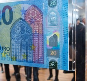 Αύριο κυκλοφορεί το νέο χαρτονόμισμα των 20 ευρώ - Δείτε πως είναι
