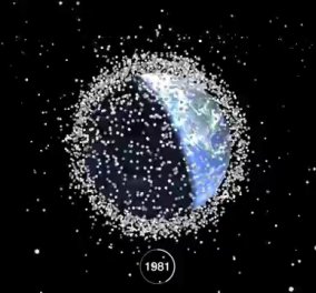 Σοκαριστική απεικόνιση: Σε 60 δευτ. πως ο άνθρωπος γέμισε το σύμπαν διαστημικά σκουπίδια