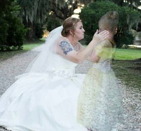 Η ιστορία πίσω από τη φωτογραφία γάμου που έγινε viral  - Η μαμά-νύφη με τη νεκρή κόρη της
