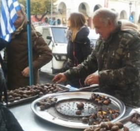 Θεσσαλονίκη: Σούπερ - σταρ ο καστανάς: Ουρές για να φάνε καστανάκια & κουβεντούλα για όσα έγιναν 