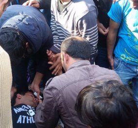 2 απελπισμένοι πρόσφυγες έκαναν απόπειρα αυτοκτονίας στην Πλατεία Βικτωρίας (Σκληρές εικόνες)