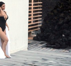 Η πιο "χορταστική" Kim Kardashian: Με αγαλμάτινο στήθος & ζουμερό σώμα 5 μήνες μετά τον δεύτερο τοκετό