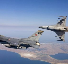 Τουρκικά F-16 ξανά πάνω από Οινούσσες - Τρίτη πρόκληση μέσα σε λίγες ώρες