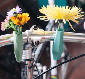Μια υπέροχη ιδέα: Χαριτωμένα μίνι-ανθοδοχεία, με τρισδιάστατη εκτύπωση, για το ποδήλατό σας!