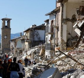 Συγκλονίζουν οι εικόνες πριν και μετά τον καταστροφικό σεισμό στην Ιταλία 