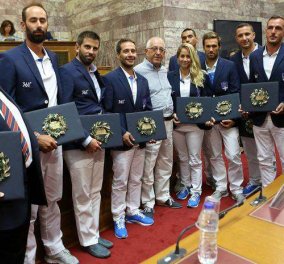 Η Ελληνική Βουλή τίμησε τους Έλληνες αθλητές του Ρίο - Φωτό και βίντεο από την σημερινή εκδήλωση