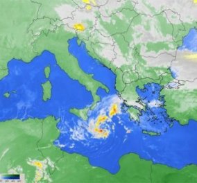 Εθνικό Αστεροσκοπείο Αθηνών: Η επίσημη προειδοποίηση - ανακοίνωση για κυκλώνα στην νότια Κρήτη