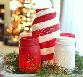 Υπέροχα βάζα με Χριστουγεννιάτικες συνθέσεις για να βάλετε οικονομικά τη γιορτινή ατμόσφαιρα στο σπίτι σας