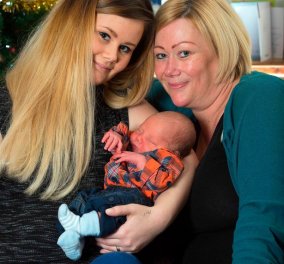 Βρετανίδα γέννησε το εγγόνι της- Έγινε παρένθετη μητέρα για το παιδί της 21χρονης κόρης της! 