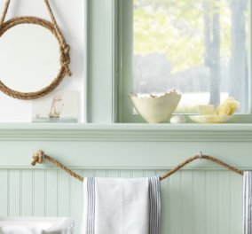 DIY: Διακοσμήστε πρωτότυπα το μπάνιο σας με ναυτικό σχοινί!
