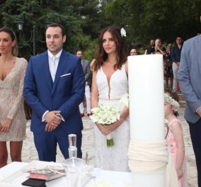Η Ελένη Καρποντίνη & ο Βασίλης Λιάτσος ενώθηκαν με τα δεσμά του γάμου σε μια παραμυθένια τελετή