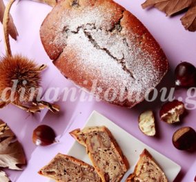 Πλούσιο, κρεμώδες και ακαταμάχητο κέικ με σοκολάτα και κάστανο από την Ντίνα Νικολάου