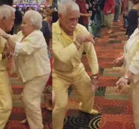 Ηλικιωμένο ζευγάρι έβαλε κίτρινα ρούχα &... χόρεψαν σαν 20αρηδες! Μπράβο παππού- γιαγιά σκίζετε! (ΒΙΝΤΕΟ)