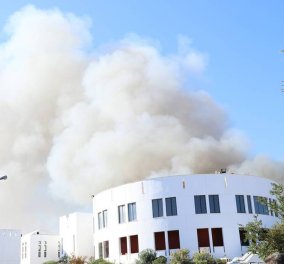 Μαίνεται η πυρκαγιά στο πανεπιστήμιο Κρήτης-Μεγάλες ζημιές - Στην Κρήτη ο Γαβρόγλου (φώτο)