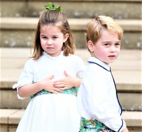 Γάμος Πριγκίπισσας Ευγενίας: Τι φόρεσαν τα παρανυφάκια George & Charlotte - Η floral ζώνη και στων δυο, τα outfits - Φώτο   