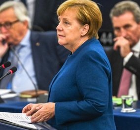 Άνγκελα Μέρκελ: Ομιλία στο Ευρωπαϊκό Κοινοβούλιο στο Στρασβούργο - Τάχθηκε υπέρ ενός «αληθινού ευρωπαϊκού στρατού» (φωτό & βίντεο)
