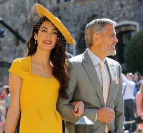 Πωλείται το διάσημο κίτρινο φόρεμα της Αμάλ Αλαμουντίν που φόρεσε στον γάμο του Πρίγκιπα Χάρι και της Μέγκαν Μάρκλ