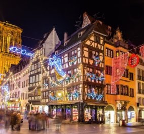 Στρασβούργο: Δέντρο 30 μέτρων, άπειρα λαμπιόνια & εγκαίνια της 449ης χριστουγεννιάτικης αγοράς του (φωτό)