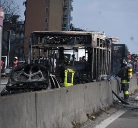 Ιταλία: Οδηγός σε κατάσταση αμόκ πυρπόλησε λεωφορείο γεμάτο παιδιά - Σκηνές πανικού - τραυματίες (φώτο-βίντεο)