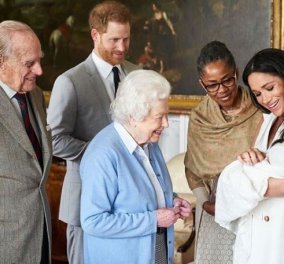 Η Βασίλισσα Ελισάβετ γνώρισε τον τέταρτο δισέγγονό της, Άρτσι, γιο της Μέγκαν και του πρίγκιπα Χάρι
