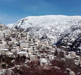 Γιάννενα: Ο χειμώνας δεν λέει να φύγει – Χιόνια και θερμοκρασίες κάτω από το 0 στο Συρράκο (φωτό)