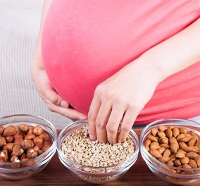 Ξηροί καρποί στην εγκυμοσύνη -  Οφέλη για την ανάπτυξη του παιδιού