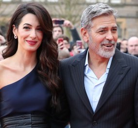 Όταν ο George Clooney κρατάει αγκαζέ την εκθαμβωτική  Amal & πάει σε ρομαντικό δείπνο στη Λίμνη του Κόμο (φώτο)