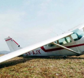 Γρεβενά: Αναγκαστική προσγείωση για μονοκινητήριο αεροσκάφος στην Εγνατία Οδό - Σοκάρει ο πιλότος (φωτό & βίντεο)
