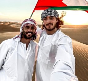 Φανταστικός Τσιτσιπάς: Σαν τον Λόρενς της Αραβίας φωτογραφίζεται στην έρημο του Ομάν (φωτο)