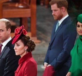 Παγωμάρα στην πρώτη & "τελευταία" συνάντηση William και Kate - Harry και Meghan: Στα κόκκινα η μία Δούκισσα, στα πράσινα η άλλη (φωτό - βίντεο)